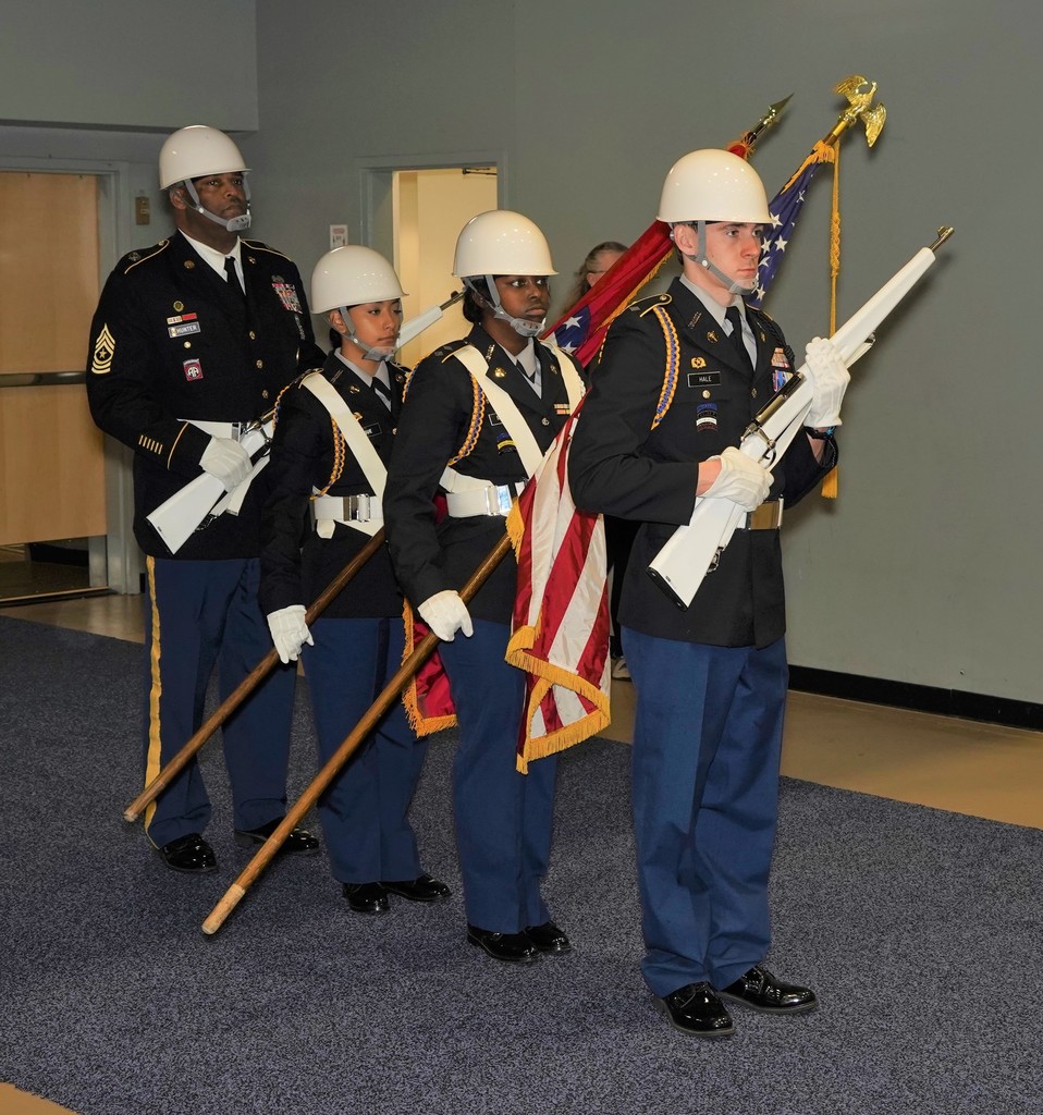 ROTC students in uniform